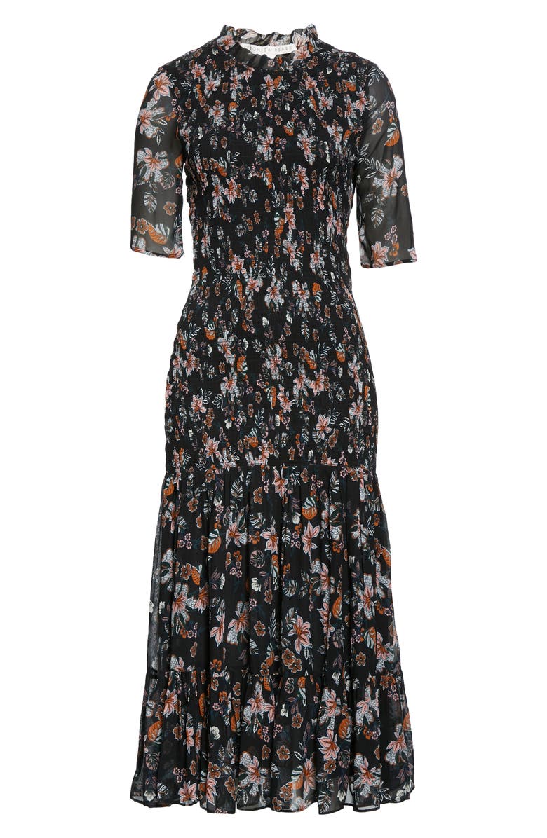 Veronica Beard Gabi Floral Print Dress, Alternate, color, 