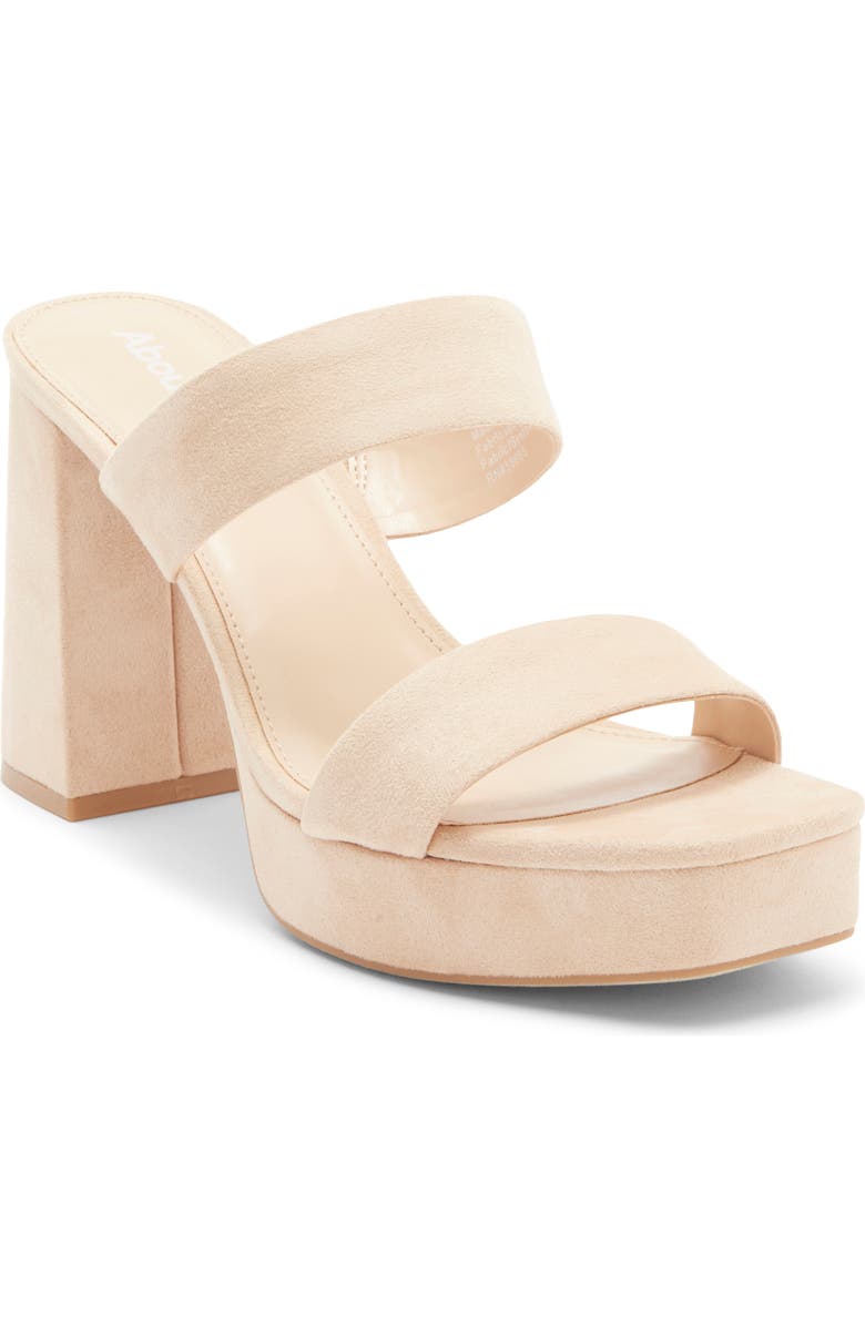Abound Baylie Platform Block Heel Sandal, Main, color, Tan Light