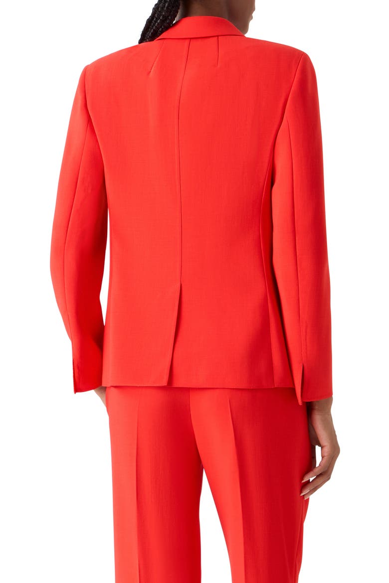 Azalea Wool Double Breasted Jacket, Alternate, color, VERMILLION