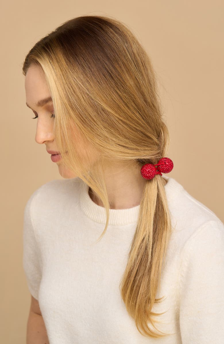 Kitsch 2-Pack Bubble Hair Ties, Alternate, color, Red/ Pink