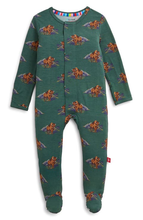 Kids' Bison Modal Footie