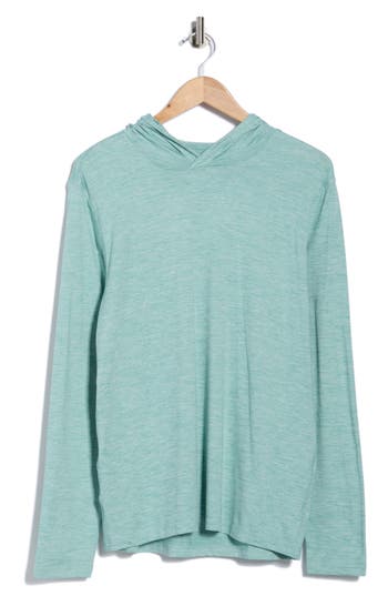 90 Degree By Reflex Cationic Lay Back Hoodie In Green