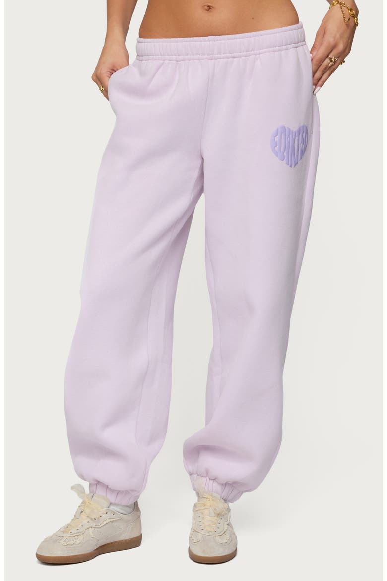Major Love Logo Sweatpants, Main, color, LILAC