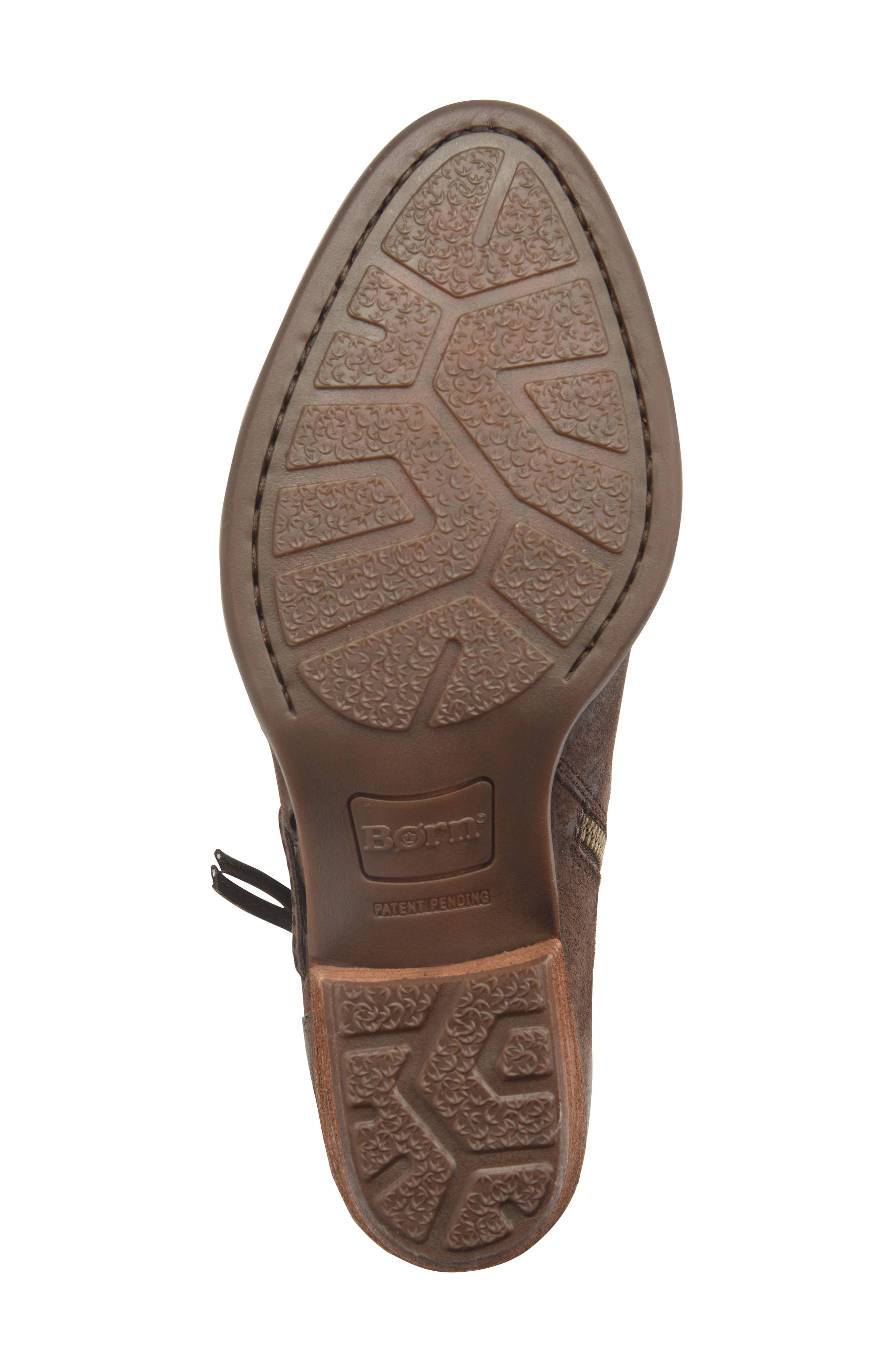 Bessie Bootie, Alternate, color, DARK BROWN DISTRESSED LEATHER