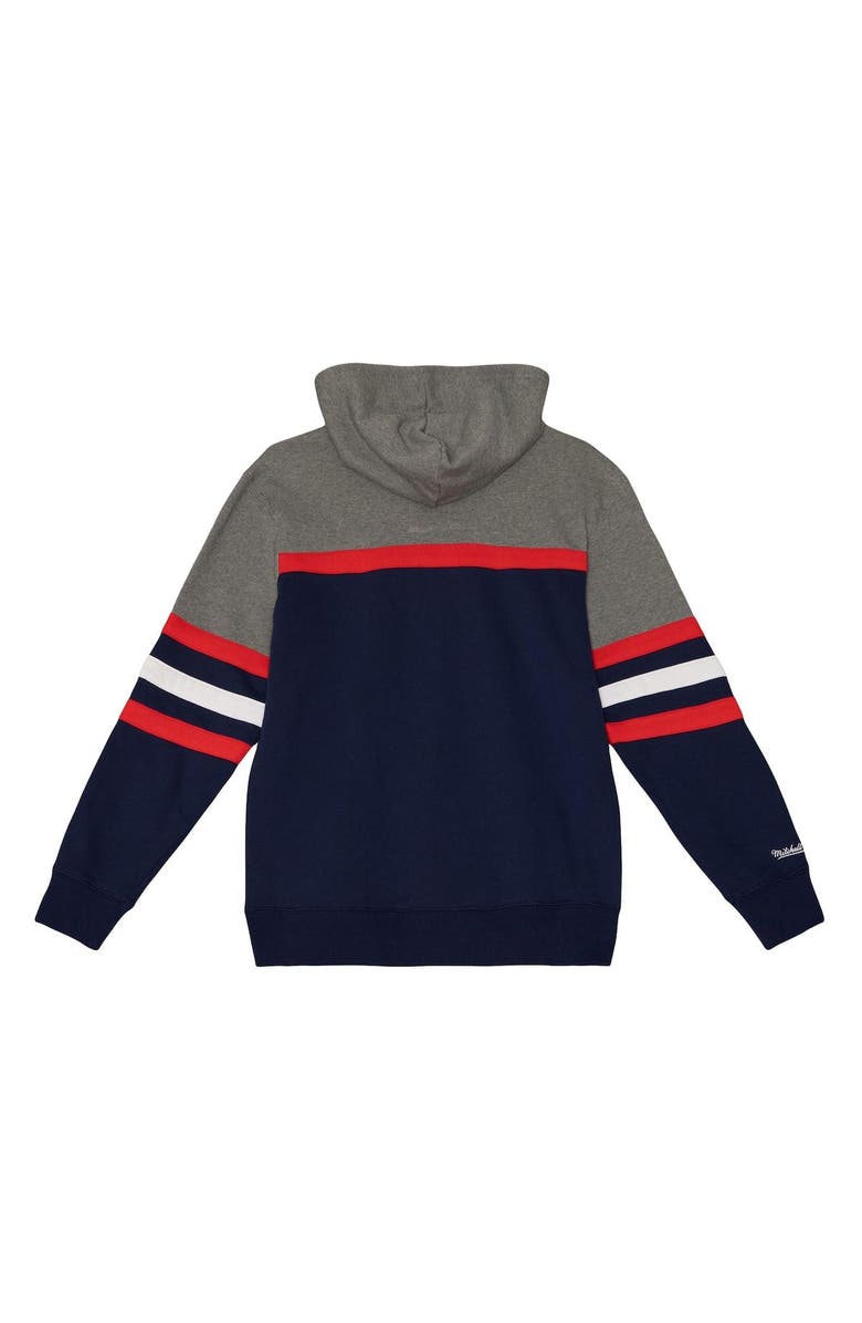 Mitchell & Ness Men's Mitchell & Ness Navy/Heather Gray Washington Capitals Head Coach Pullover Hoodie, Alternate, color, 