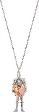 Burberry Knight Heart Charm Necklace