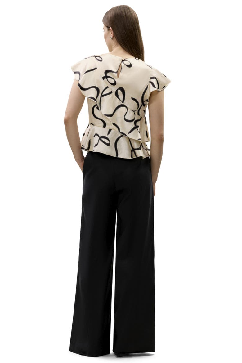 Hollis Satin Top, Alternate, color, Ribbon Print