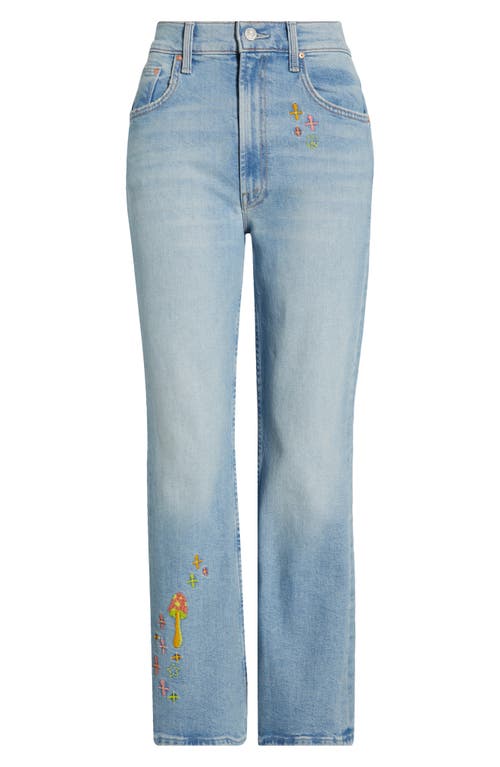 Mother The Scooter Ankle Bootcut Jeans In Blue
