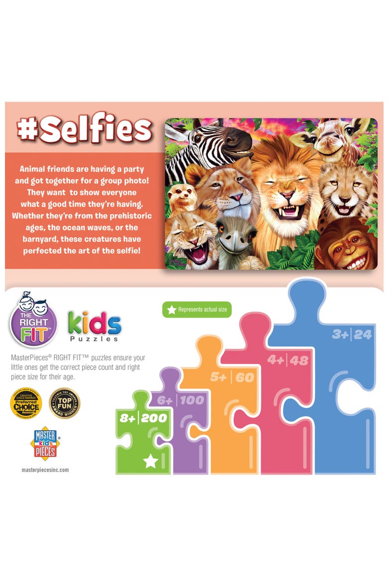 Safari Sillies 200 Piece Jigsaw Puzzle, Alternate, color, Multicolor