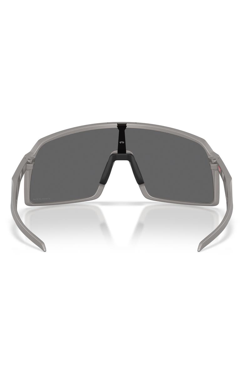 Oakley Sutro 137mm Shield Sunglasses, Alternate, color, Titanium / Prizm Black