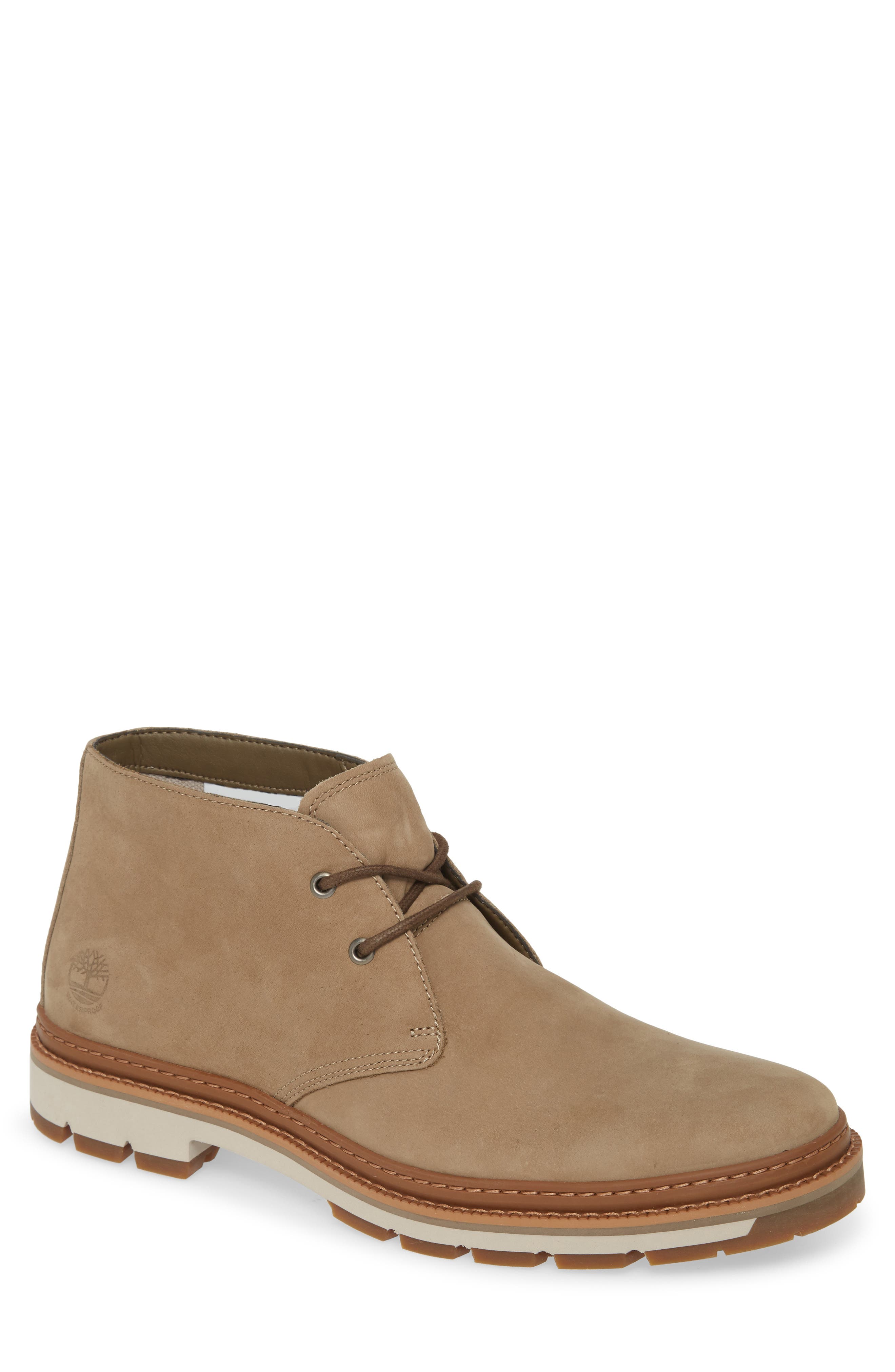 Port Union Waterproof Chukka Boot, Main, color, LIGHT BROWN NUBUCK