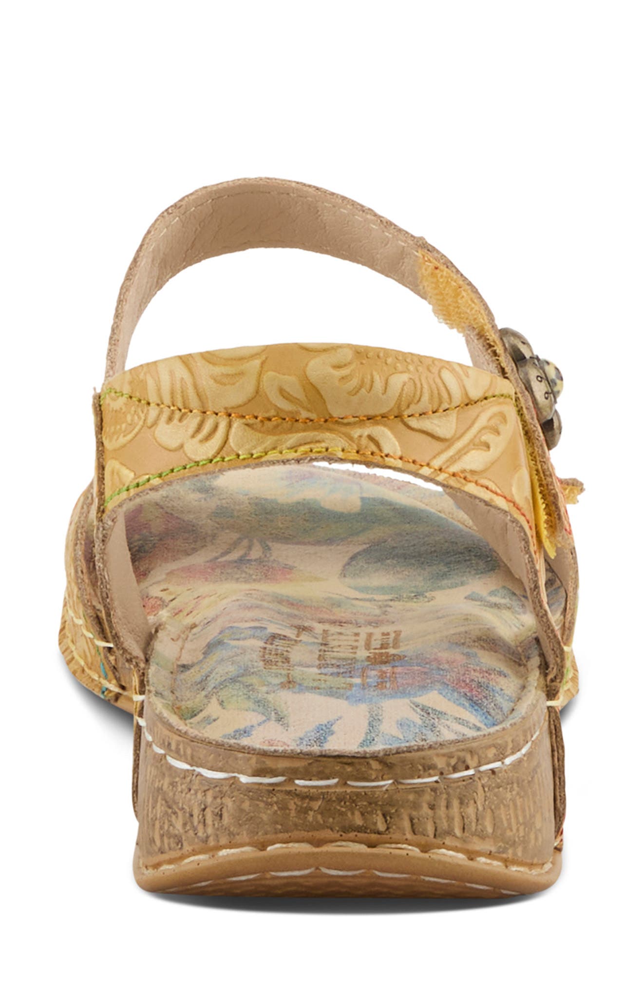 L
Artiste by Spring Step Popular Sandal, Alternate, color, Yellow Multi