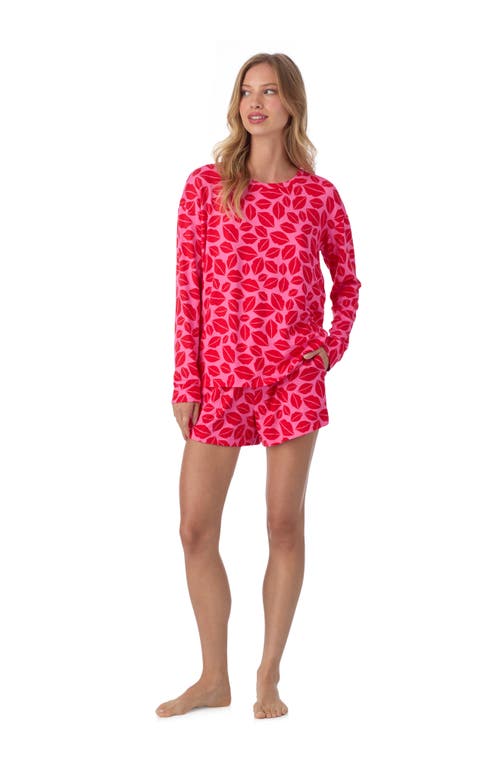 Room Service Pjs Print Short Pajamas In Red