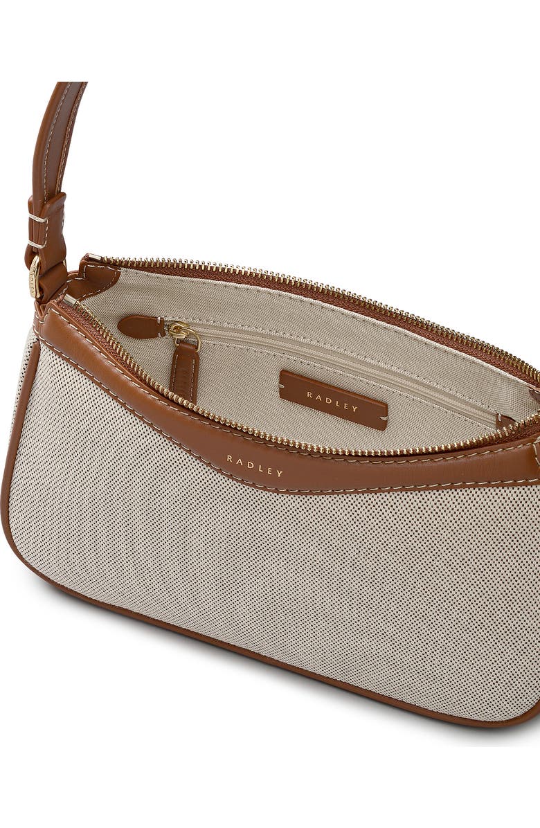Radley Albany Avenue Canvas Medium Ziptop Shoulder Bag, Alternate, color, Natural