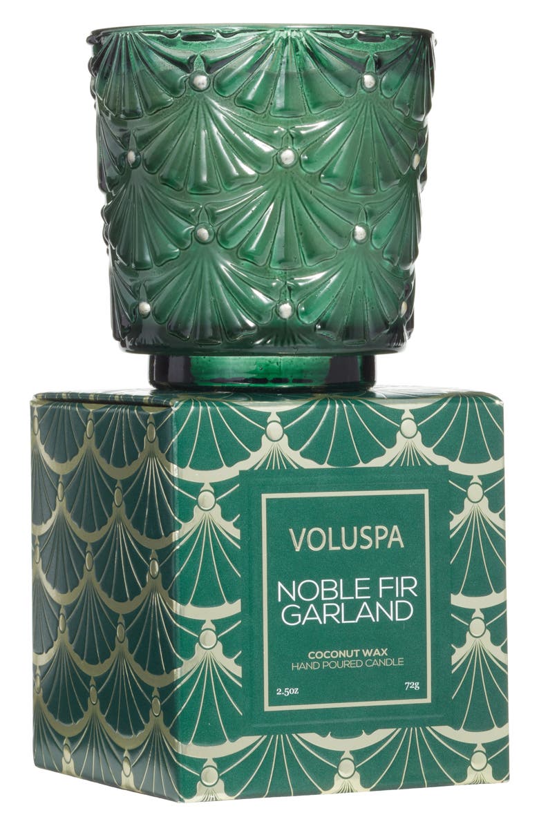 Voluspa Noble Fir Garland Pedestal Candle, Alternate, color, Noble Fir Garland
