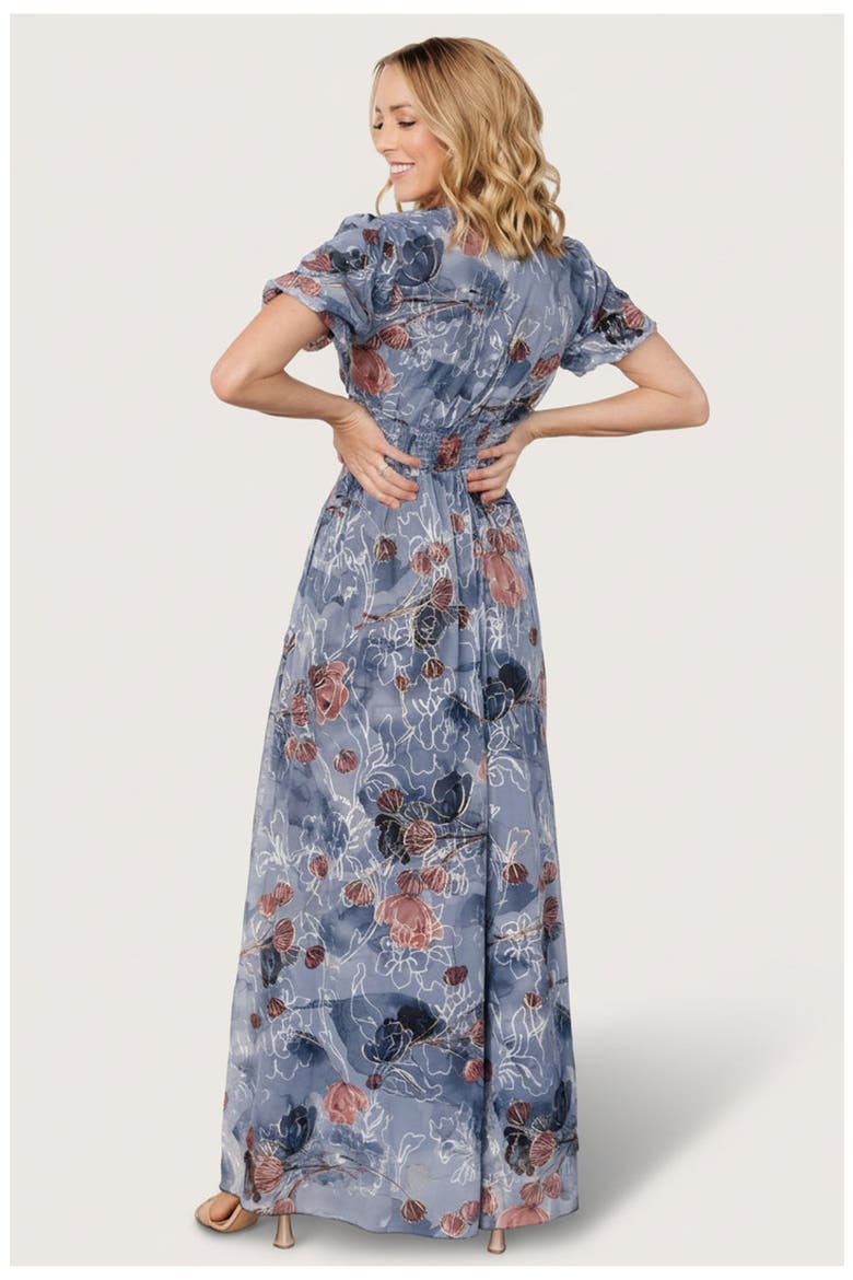 Ardley Maxi Dress, Alternate, color, Slate Print