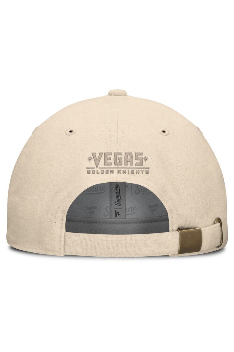 Men's Fanatics Tan Vegas Golden Knights Front Office Canvas Adjustable Hat, Alternate, color, Tan