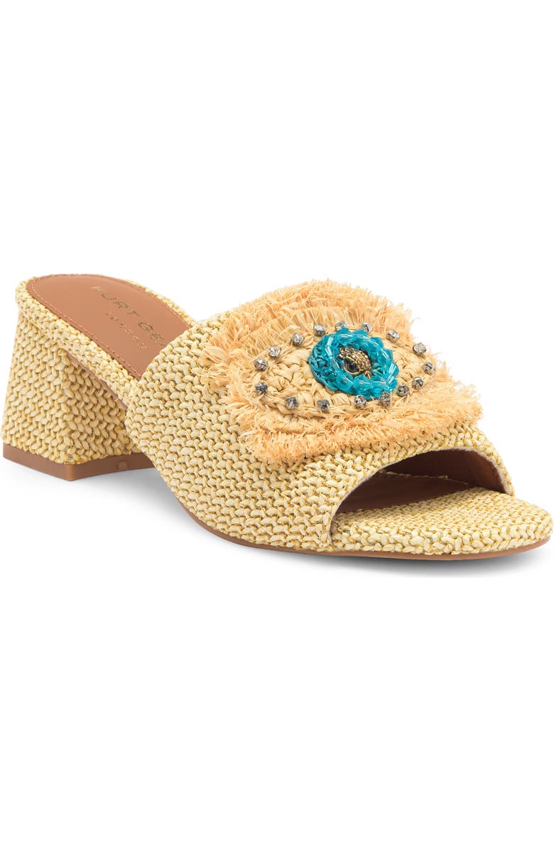 Kurt Geiger London Olive Block Heel Slide Sandal, Main, color, Open Beige