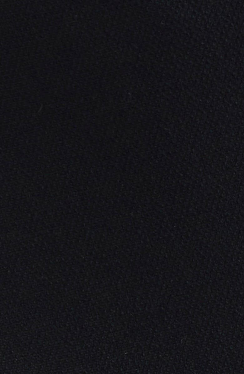 Givenchy Kickback Raw Edge Wool Blend Stretch Crepe Pencil Skirt, Alternate, color, Black