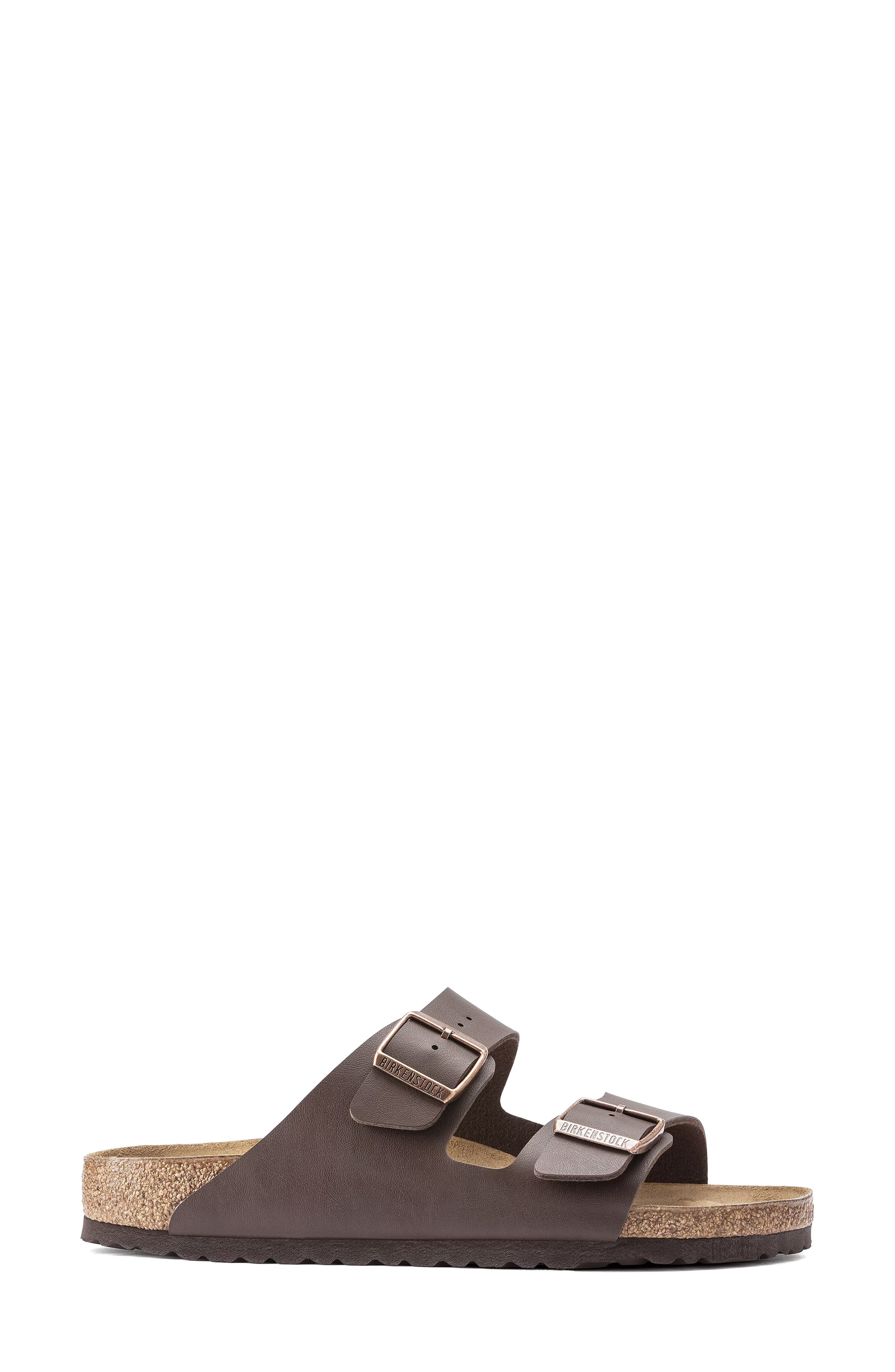 Arizona Birko-Flor Slide Sandal, Alternate, color, DARK BROWN