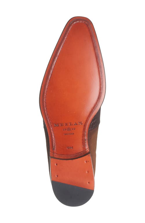 Mezlan Mixed Finish Oxford In Cognac/sport
