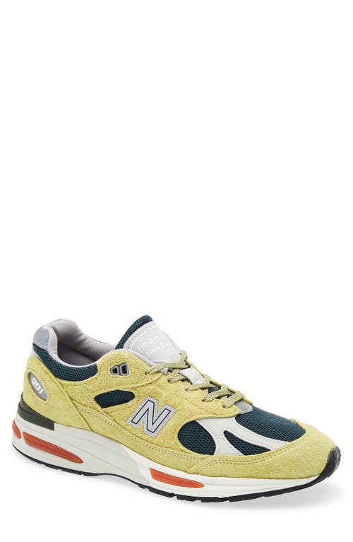 New Balance Made In Uk 991v2 Grape Sorbet Sneakers Beechnut In Multi