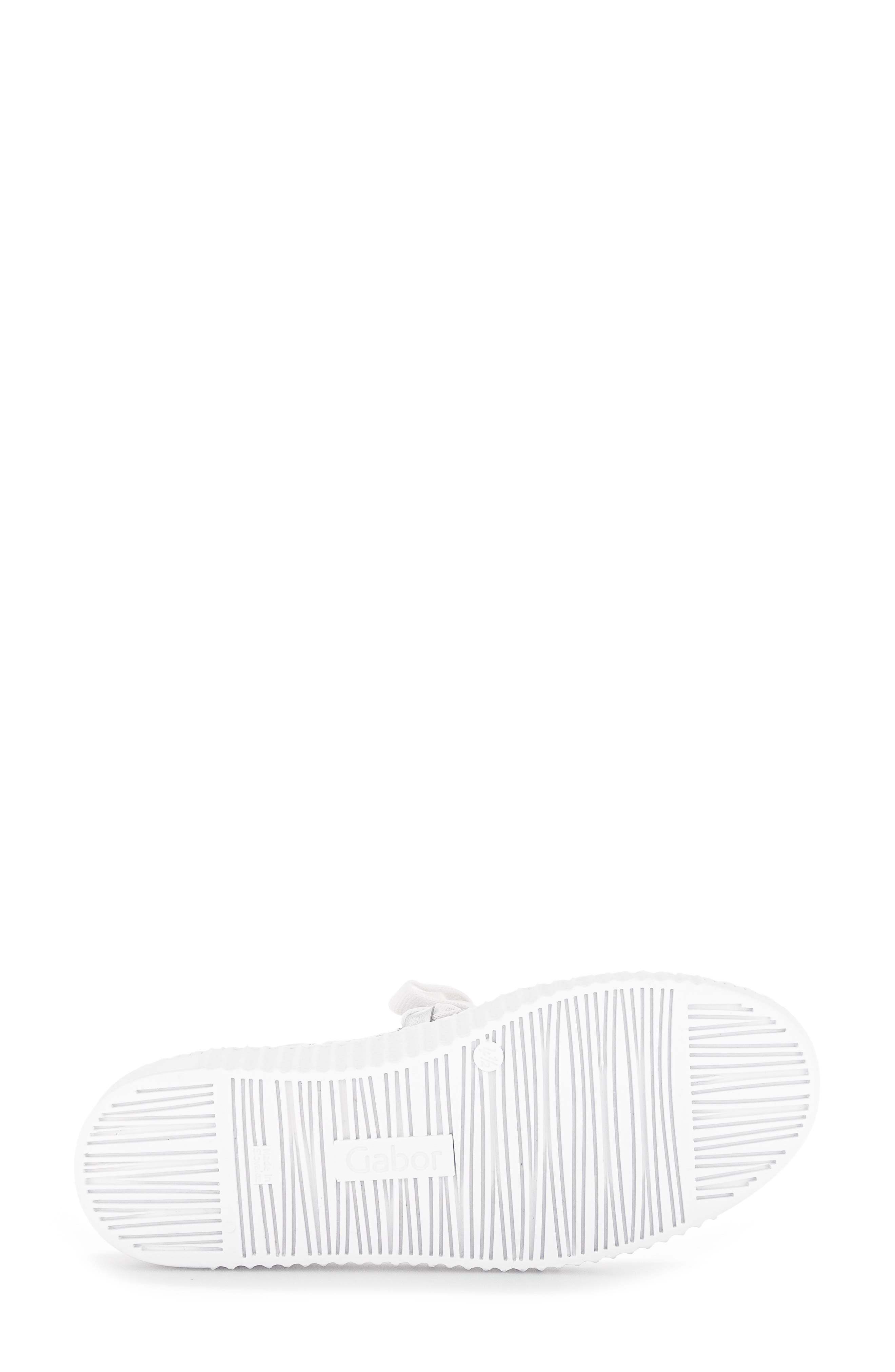 Gabor Bow Sneaker, Alternate, color, White