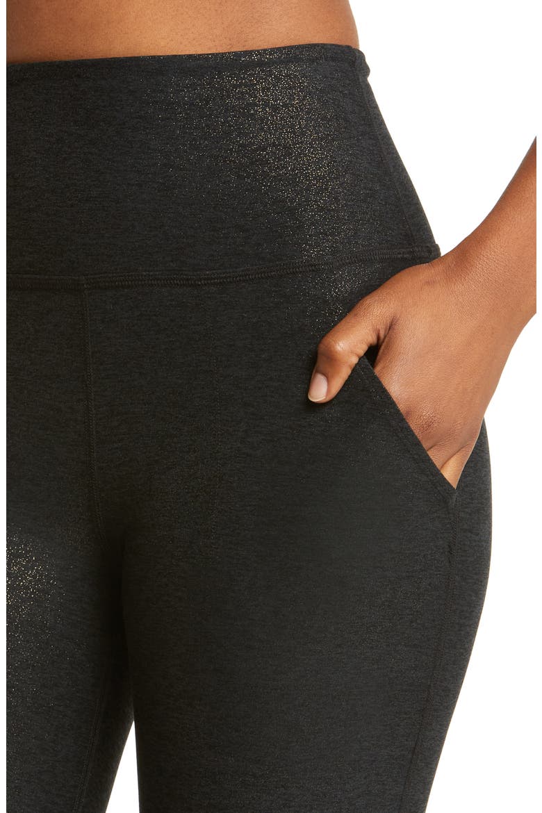 Stardust Foil Softshine Flare Leg Pants, Alternate, color, STARDUST FOIL