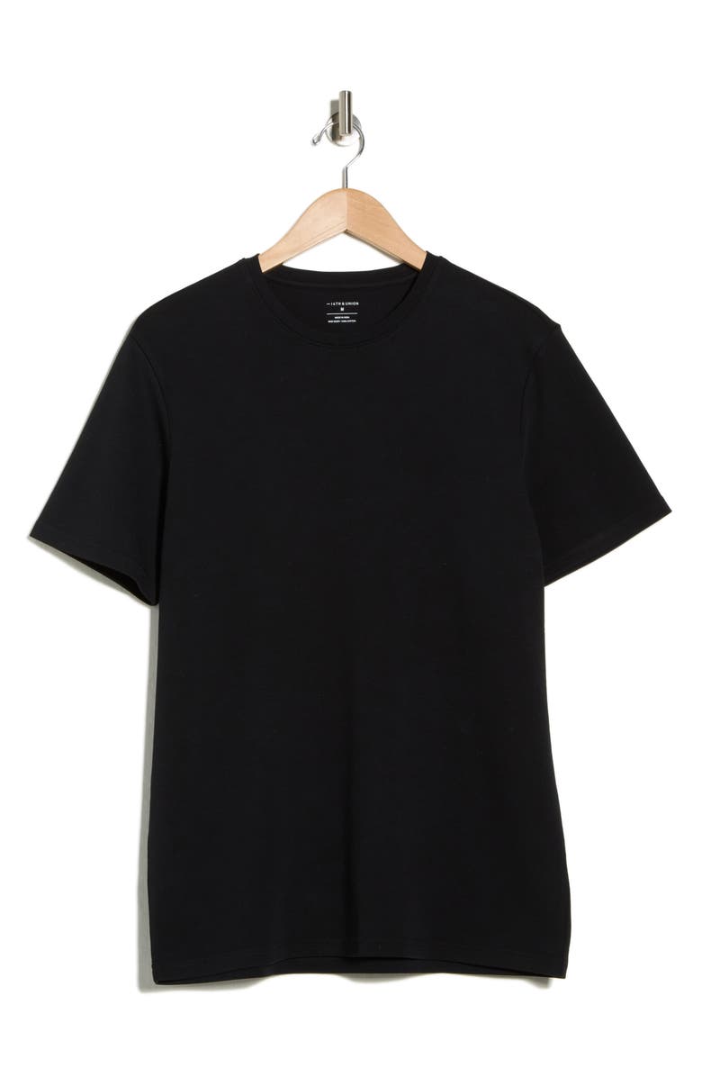 14th & Union Interlock T-Shirt, Alternate, color, Black