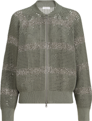 Brunello Cucinelli Cardigan with dazzling stripes