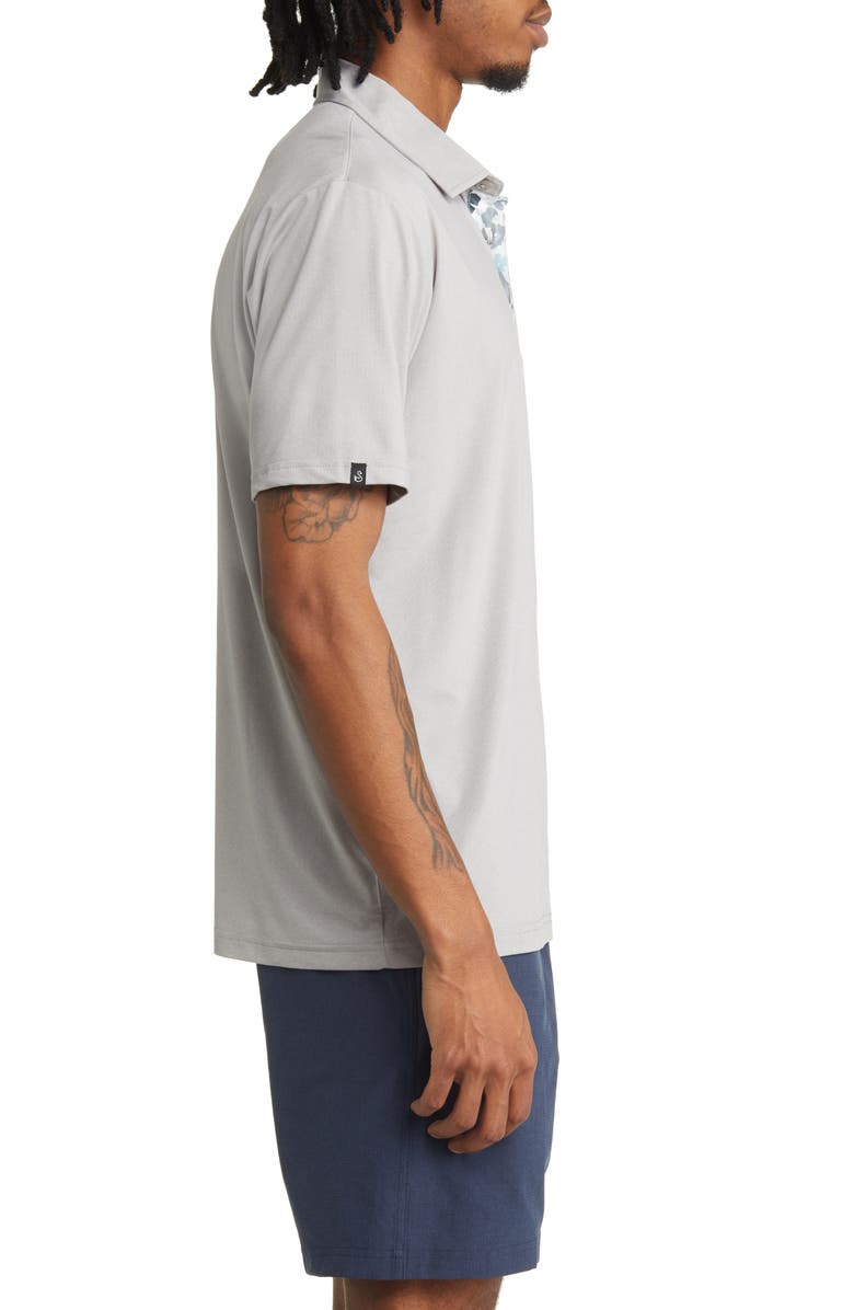 Swannies James Solid Stretch Golf Polo, Alternate, color, Gray Heather