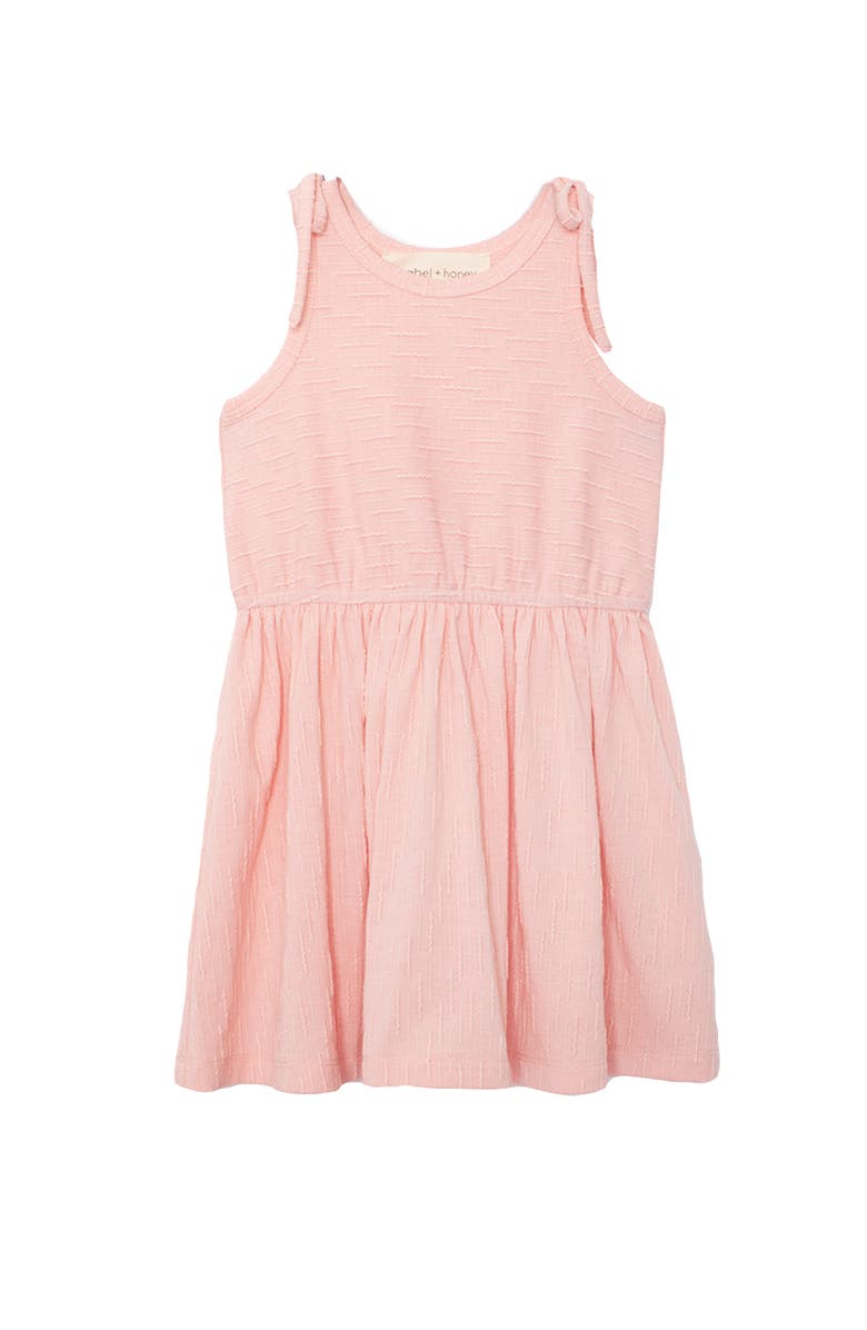 Mabel + Honey Pinky Linky Sleeveless with Knot Detail Dress, Main, color, Pink