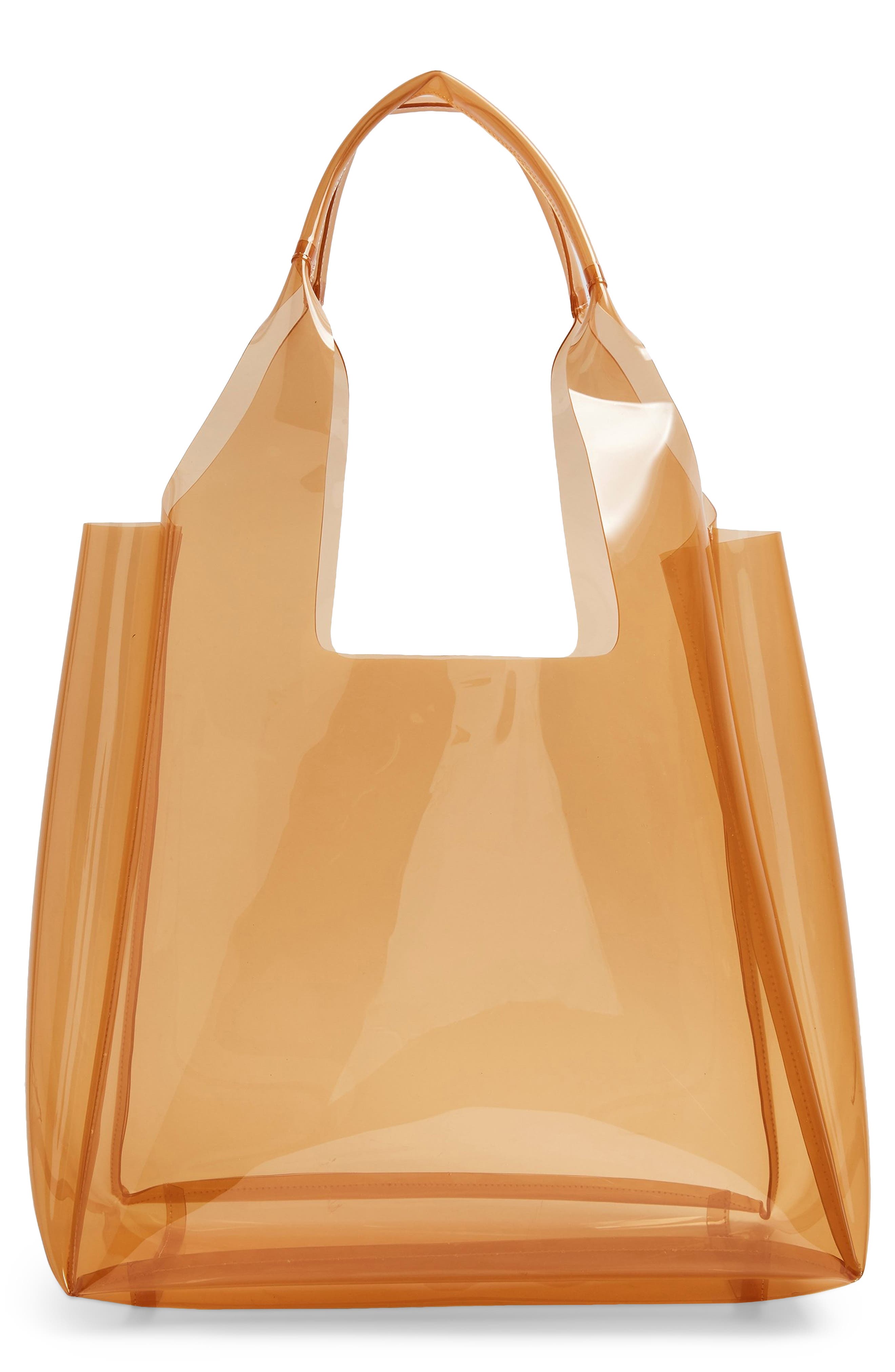 Topshop Jelly Tote Bag, Main, color, 