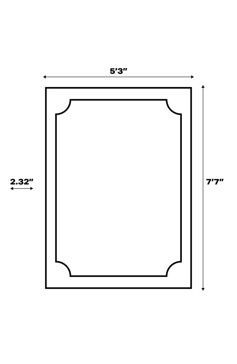 JONATHAN Y Draper Classic Geometric Diamond Pattern Area Rug, Alternate, color, White/Charcoal