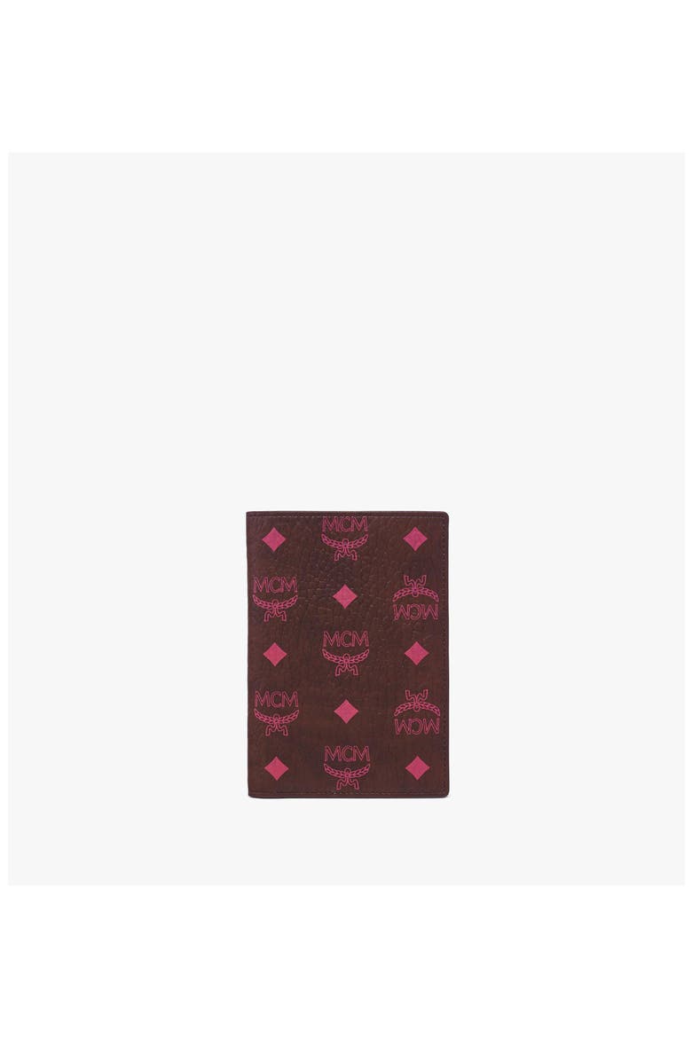 Ottomar Passport Holder in Visetos, Main, color, Cinnamon