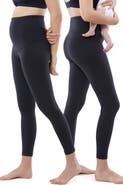 Ingrid & Isabel Set of 2 Postpartum Light Compression Leggings