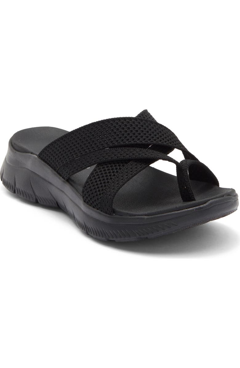 SKECHERS Summits - Fantasy Walk Slide Sandal, Main, color, Black