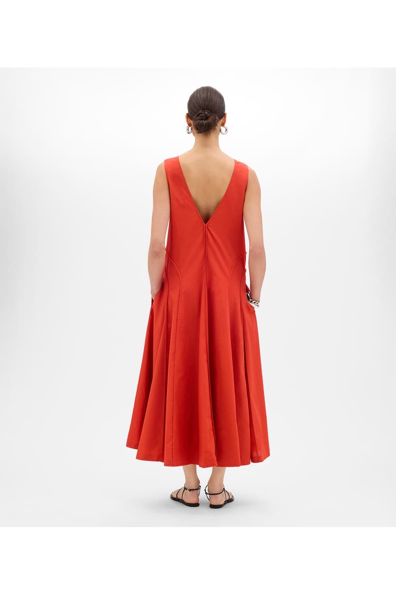 Full Skirt Dress | Vermilion, Alternate, color, Vermilion