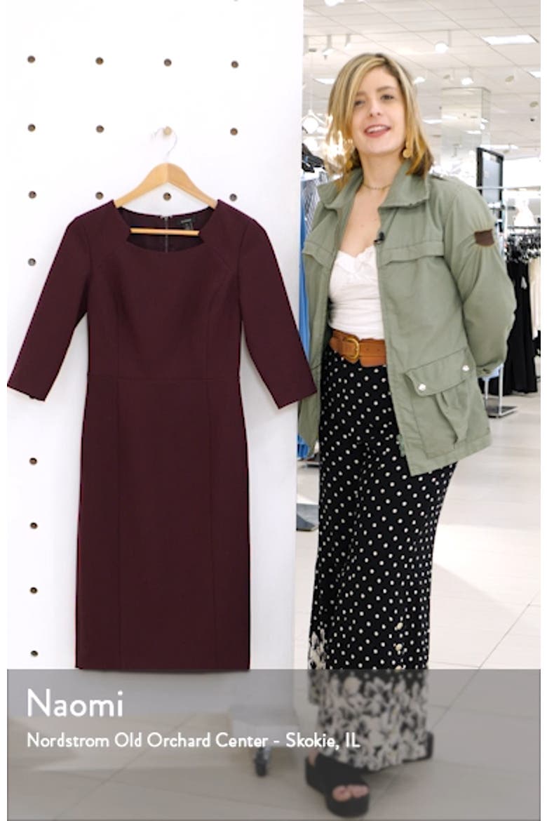 Stretch Crepe Sheath Dress video