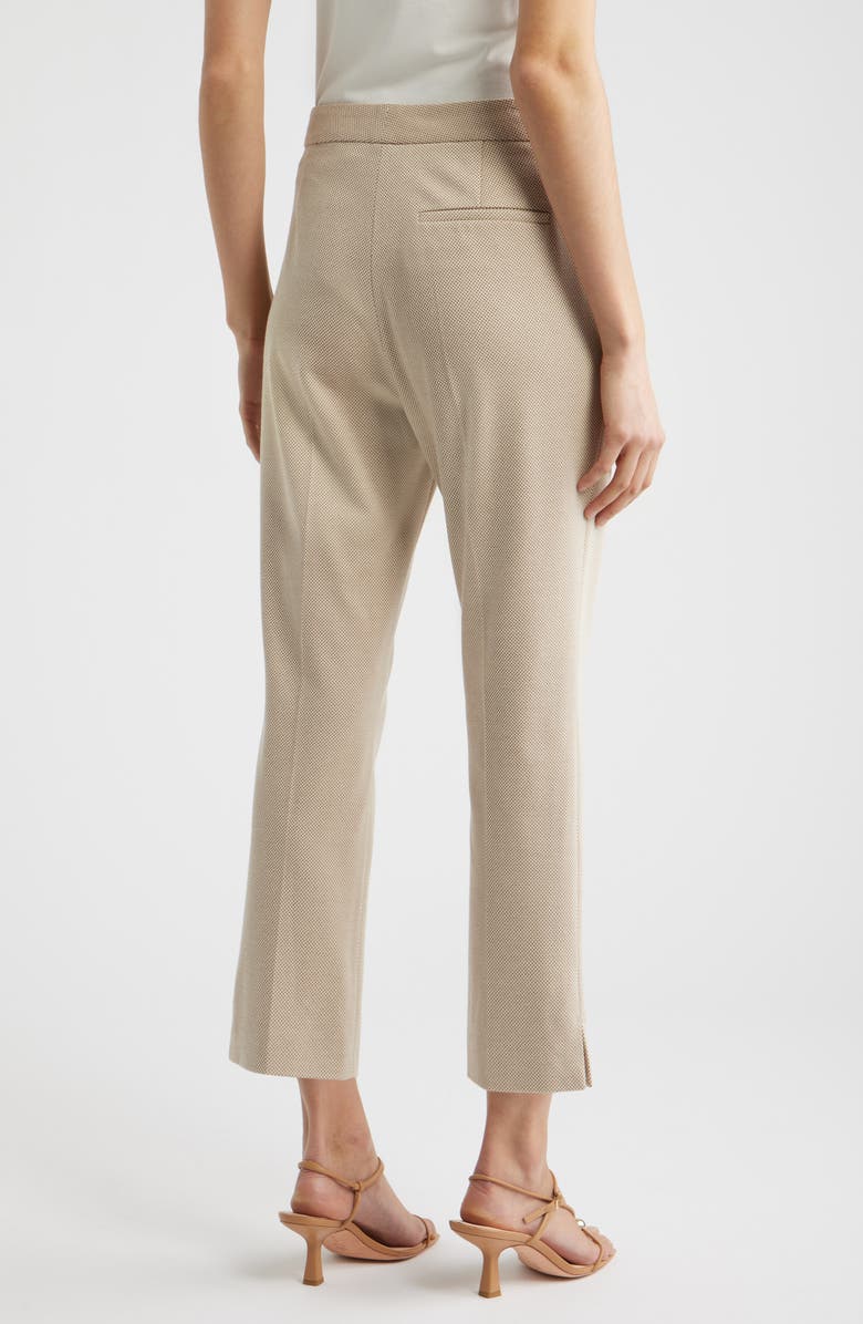 BOSS Tapria Crop Straight Leg Pants, Alternate, color, Beige