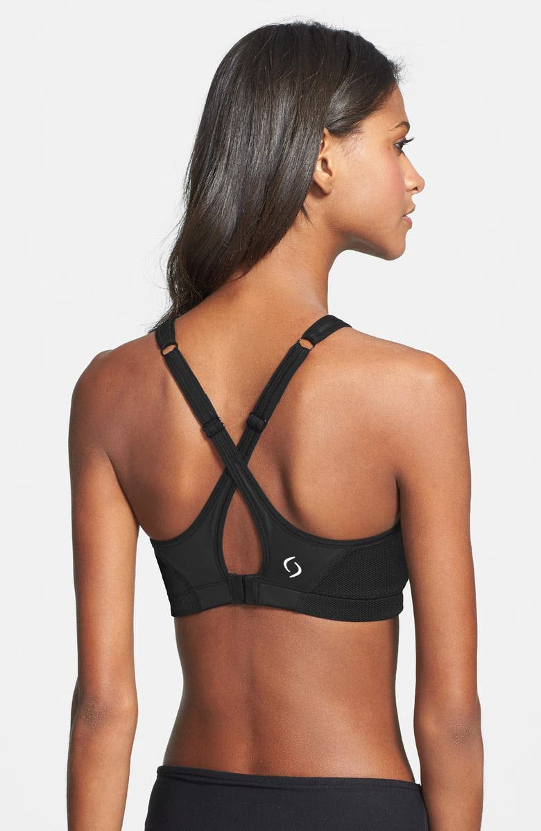 Moving Comfort 'Urban X-Over' Bra, Alternate, color,