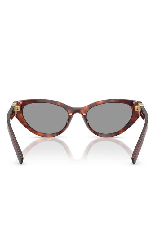 Miu Miu 54mm Butterfly Sunglasses In Brown/grey
