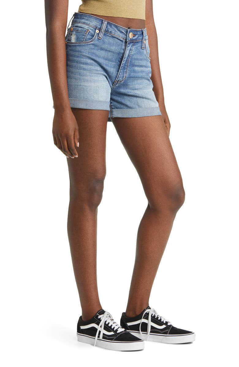 STS Blue Molly High Waist Double Roll Cuff Shorts, Alternate, color, 