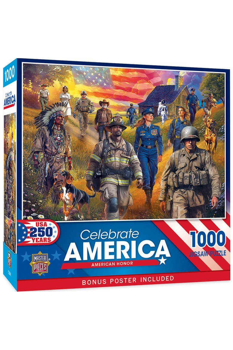 American Honor 1000 Piece Jigsaw Puzzle, Main, color, Multicolor