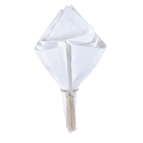 Beaded Tassel Frost Napkin Ring