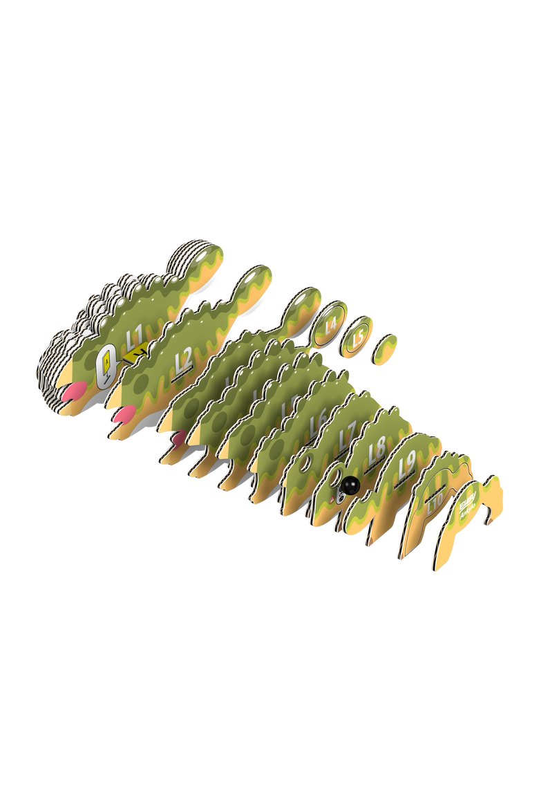 Ankylo  3D Puzzle, Alternate, color, No Color