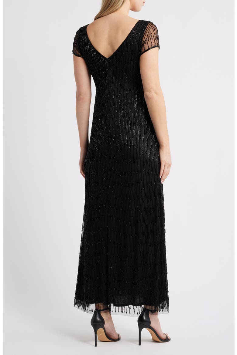Beaded Gown, Alternate, color, BLACK