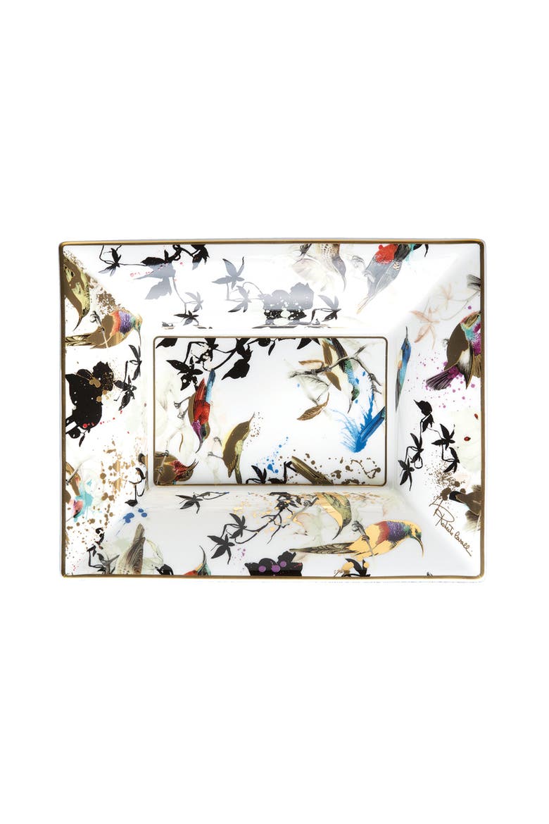 Large Rectangular Tray, Main, color, Garden's Birds