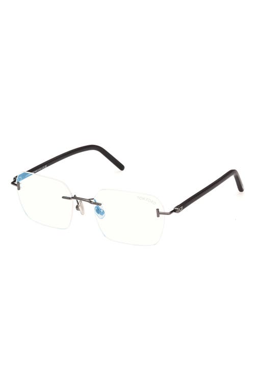 Tom Ford 54mm Rectangular Blue Light Blocking Optical Glasses