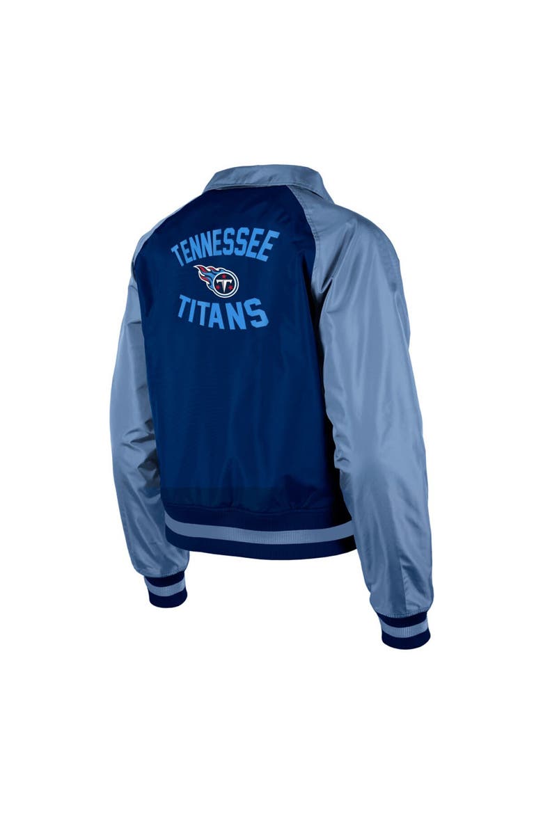Women's New Era Navy Tennessee Titans Coaches Raglan Full-Snap Jacket, Alternate, color, Navy